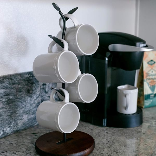 Kaffekoppträd för bänken, kaffekoppshållare, mugghållare för bänken