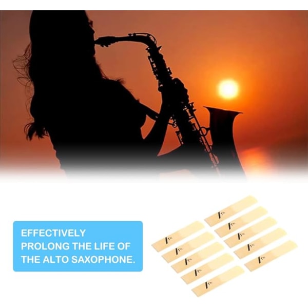 Saxofon vass, altsaxofon vass, 10 bambu vass, 1,5 alt