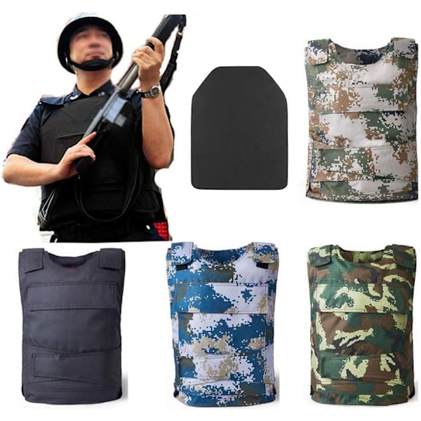 Skyddsplatta, set med 2 skyddsplattor för taktisk väst Innerplatta EVA-skum ryggsäcksinlägg för CS-spel paintball jakt Airsoft Skottsäker