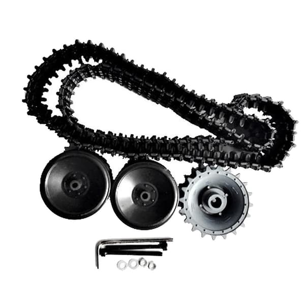 Drivhjul / Hjul + Hjul Tankbil Chassi Robot Vägg Strömmodell Kit