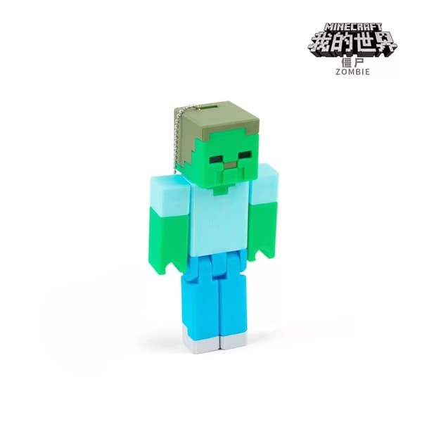 3D-printet Minecraft Creeper-figur med bevegelige ledd, samleobjekt actionfigurleketøy for spillfans Witch
