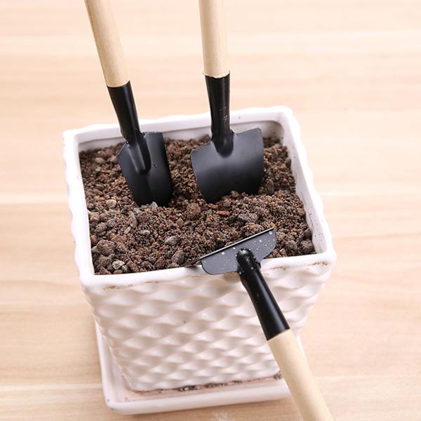 4 stk. bærbare mini planteværktøjer stærke rustfrie haveværktøjer sæt til potteplanter potteplanter blomster thin handle
