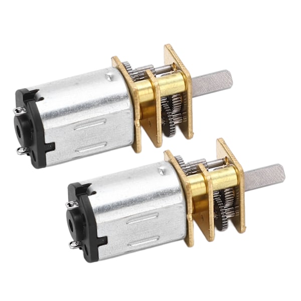 2 stk. Gearmotor DC 6V 200RPM Hastighedsreduktion 3x8 Aksel Gearmotor til RC Bil Legetøj