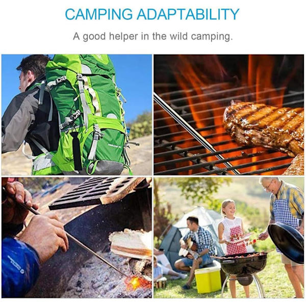 Camping Blåsbrännare, Bärbar Eldblåsare Rör Eldstadsutrustning
