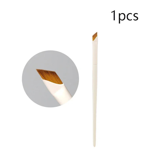 Päivitä terä eyeliner-sivellin ultraohut hieno kulma litteä kulmakarvasivellin silmämeikkisiveltimet tarkka yksityiskohtainen sivellin v white Eyeliner 1pcs