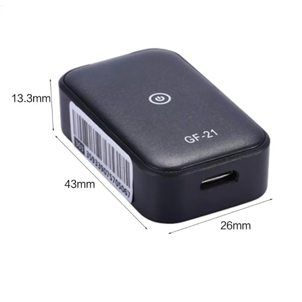 GF-21 GPS-lokaliseringsenhet Anti-stöld Magnetisk Mini Spårningsenhet GSM GPRS Realtid Spårningsenhet Anti-stöld Enhet för Äldre och Barn