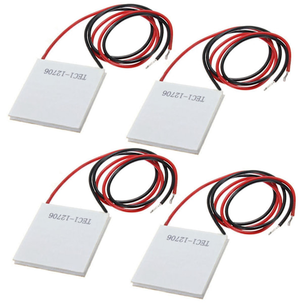 4x 12v 5.8a 65w Tec1-12706 Termoelektrisk Kylare Kylplatta Modul 40x40mm
