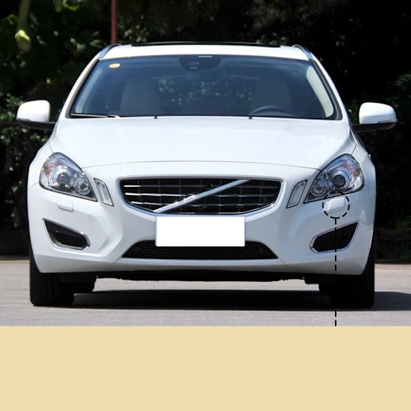 Kåpa för strålkastare blinkande stötfångare höger Auto Höger för Volvo V60 S60 2011 2012 2013 39802699 39802681 White Left