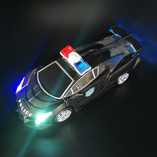 Sähköinen Transformer Poliisiauto Värikkäät Valot Musiikki Transformer Leikki
