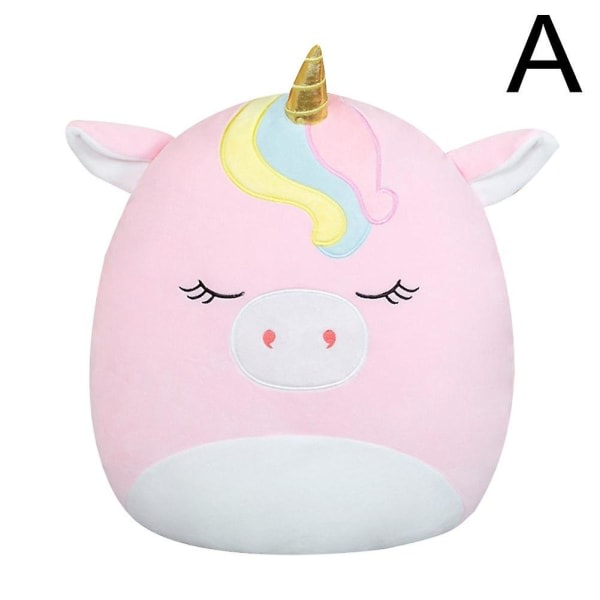 20 cm Squishmallows lasten pehmolelut sininen vihreä vaaleanpunainen lehmä pehmeät plyysilelut DB 20 cm