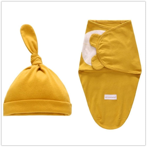 Baby + hue, Cocoon Wrap bomuldssvøbpose Dark yellow L