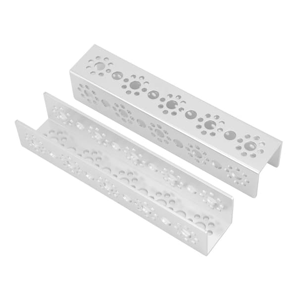 2 stk. 9-huls U-kanal 160mm aluminiumsrobotkit passer til Tetrixrobotics