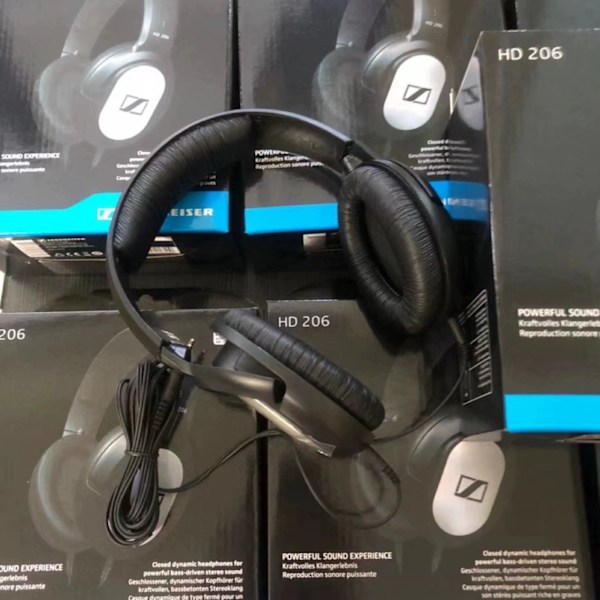 Sennheiser HD 206 Lukkede Dynamiske Stereo Hovedtelefoner Til Studio Performance Live Og DJs