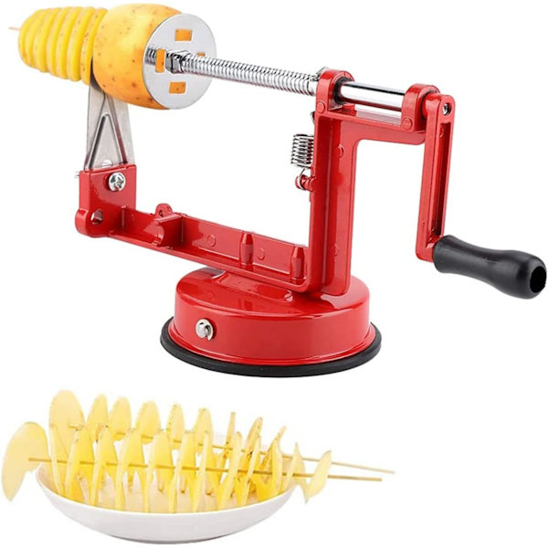 Potatis Skärare Rostfritt Stål Spiral Skärare Tornado Skärare Potatis Twister
