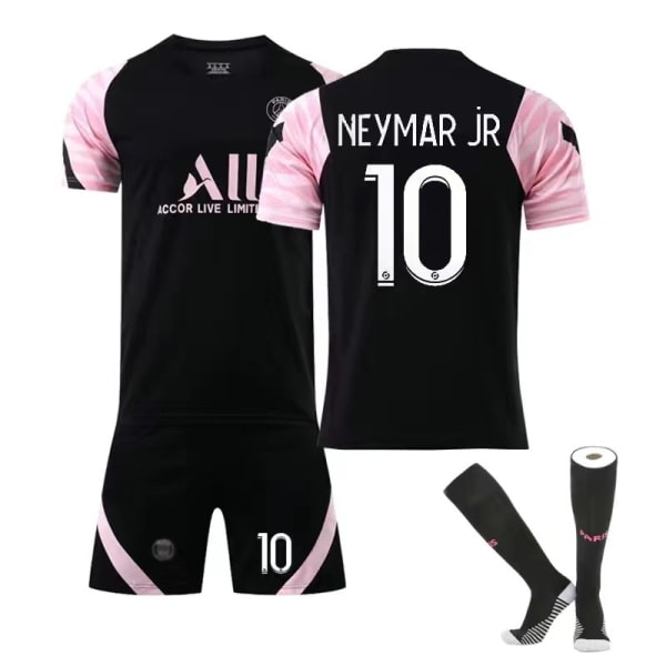 Fotballdrakt Fotballtrøye Treningstrøye for nr. 10 Neymar Rosa Pink child 26 (140-150 cm)