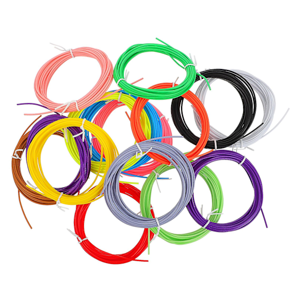 15 stk. 15 farver 3d-print filament Pcl 3d-pen filament refill til 3d-pen tilfældig farve22X10CM tilfældig farve Random Color 22X10CM