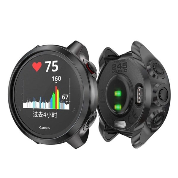 Garmin Forerunner 245 Elektroplettert Deksel - Svart Svart