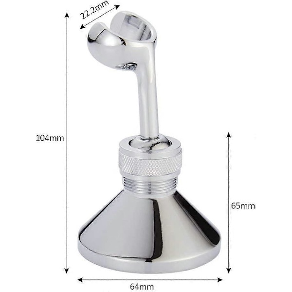 Dusjhodeholder Veggmontert Dusjhodeholder for Dusjhode Justerbar 360°