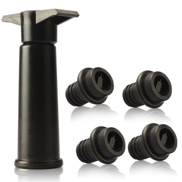 1 pump 4 caps Wine Saver Vacuum wine bottle stopper closure