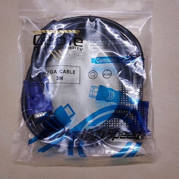 3m 15-pin 3+6 fuld kobber VGA-kabel computer til TV-projektor HD-datakabel