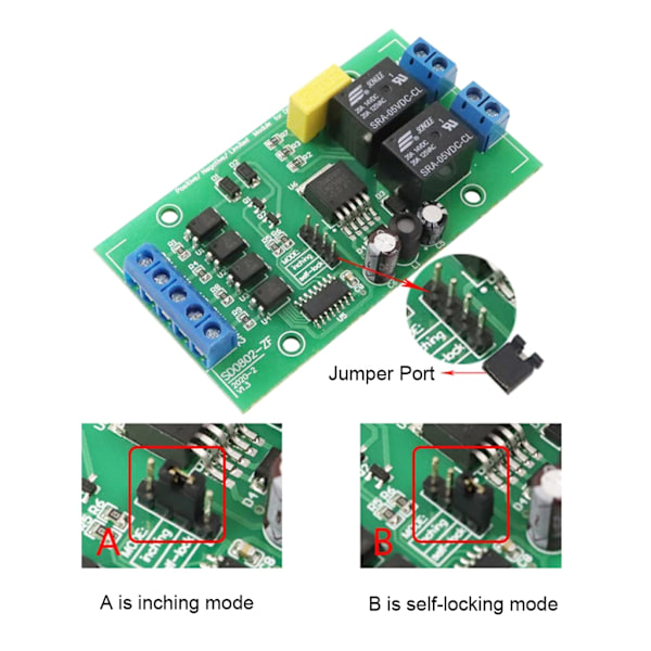 Motordrevsenhed Modul 4V 40V Controller DIY Fremad Reverse Kontrol Motordriver Kontrolmodul Jogging/Selvlåsende Tilstande