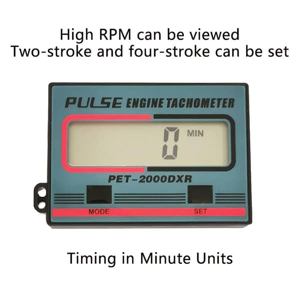 Digitalt turtallsmåler og timer - Motor-encoder, 1~99999 minutter, induktiv design