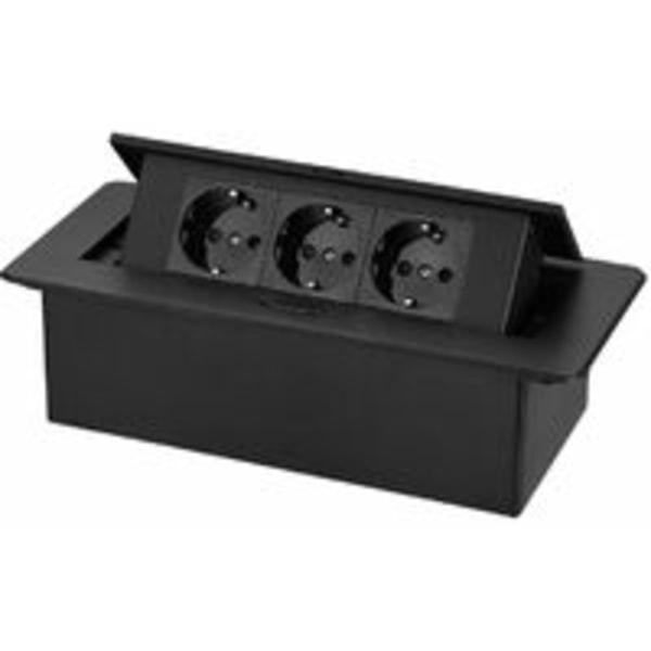 1 stk Uttakbar stikkontakt for flush montering i