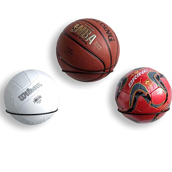 Multifunksjonell fotballdisplayhylle Ballholder Basketballstativ Gold