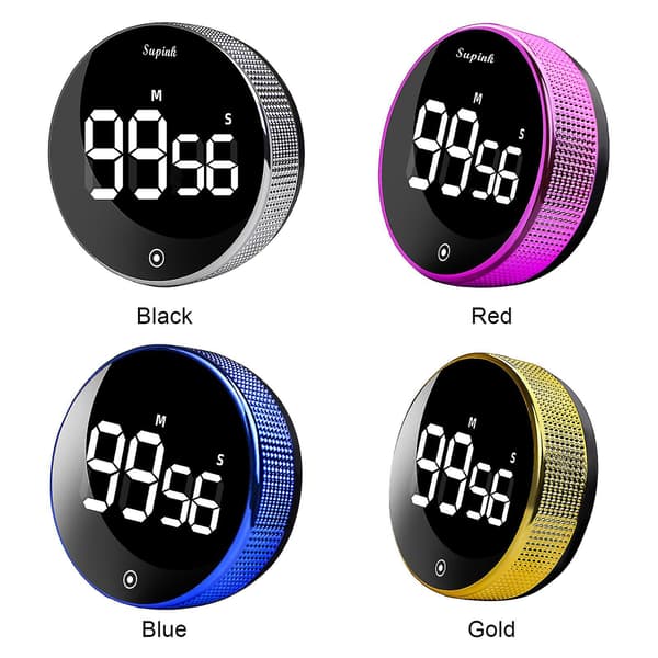 Magnetisk Selvregulerende LED Digital Timer For Kjøkken Og Trening [qb] Blue