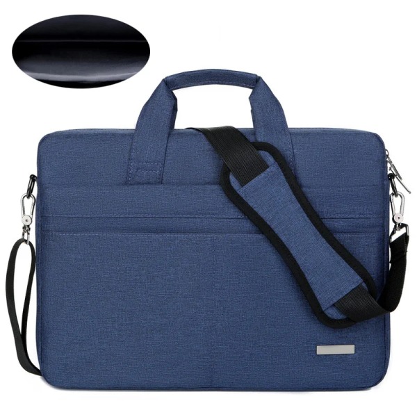 Laptop taske etui skuldertaske Notebook taske mapper til 13.3 14 15.6 17.3 tommer Macbook Air Pro HP Huawei Asus Dell Model1-blå Model1-blue 14 inches