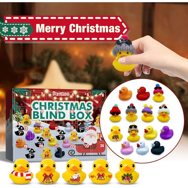 Ande Julekalender 2023, 24 Dage Gummiande, Julekalender And, Julekalender And, Julekalender med 24 Gummiande