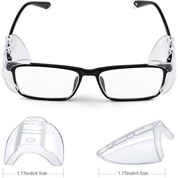4 par glasögon sidskydd för glasögon, sidskydd för recept
