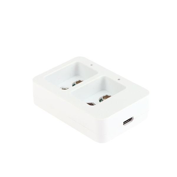 1 st 2-plats 9V Smart Snabb Batteriladdare