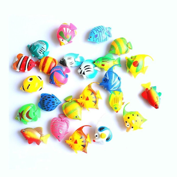 10 stk. Ocean Tropical Fish Flydende fisk Falsk Tropical Fish Random color Random color