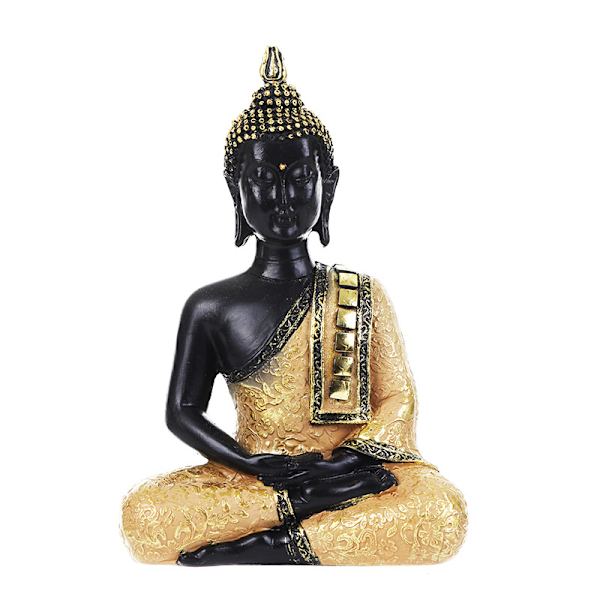 Resin håndværk Buddha ornament (15,5*6*10,5cm)