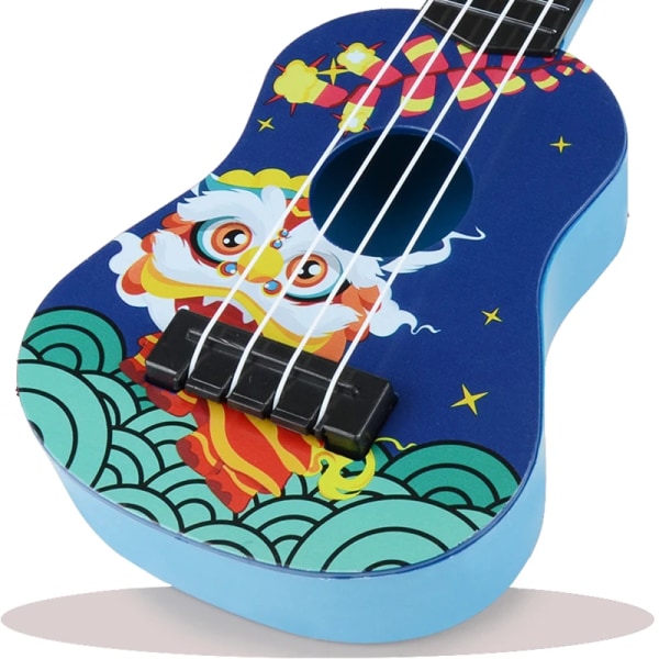 Mini gitarr 4 strängar klassisk ukulele gitarr leksak musikinstrument för barn barn nybörjare tidig utbildning liten gitarr