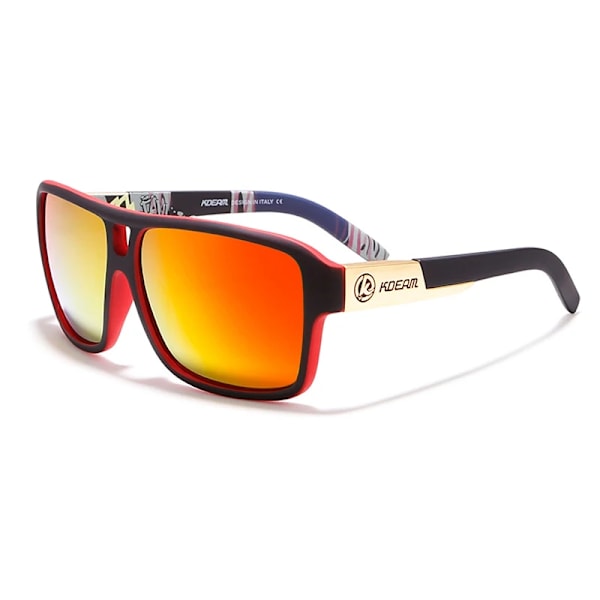 2024 Mote KDEAM Merke Design UV400 Sport Polariserte Firkantede Solbriller Unisex Belegg Briller Gafas de sol for Sport