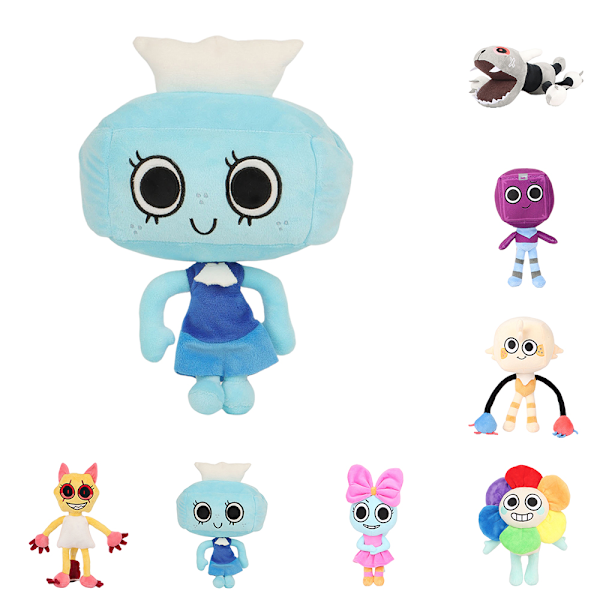 Dandy's World Scrap Goob Boxten Poppy Pebble plysjdukke tegneseriefigur #7