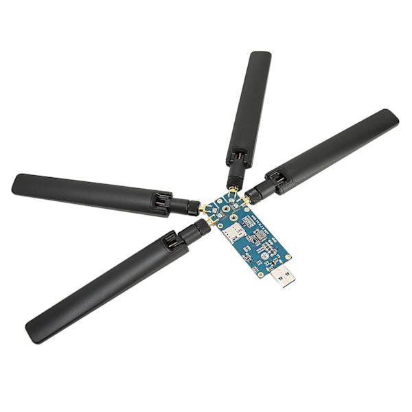 5G bærbar internetdongle-udvidelseskort med 4 antenner i aluminiumlegering ABS USB3.1 til M.2 Key B-kort til 5G-modul