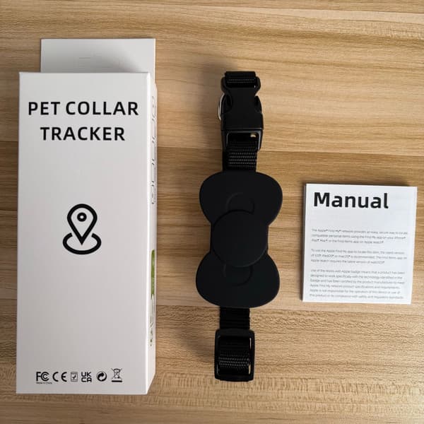 Djurhalsband lokaliserare katt och valp anti-förlorad tracker Apple Android universal/rosa black Android Apple