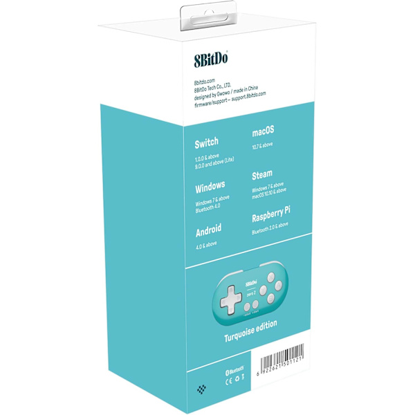 8Bitdo Zero 2 Gul Utgave (Ikke maskinspesifikk)