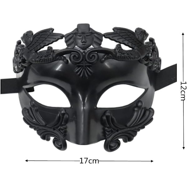 Maskeradmask Romersk Grekisk Mask för Män Venetiansk Mask Halloween Jul Mask för Fest Mardi Gras Bröllop Karnevaler