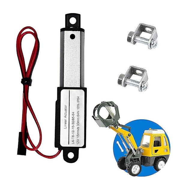 Elektrisk Mini Lineær Aktuator - 1,2\" Slaglængde, 64n/14,4lb, Hastighed 0,6\"/s Mini Vandtæt Bevægelse