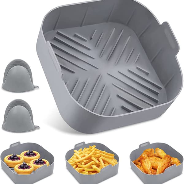 21x7cm, Silikoneforme til Airfryer, Tilbehør til Airfryer - Silikonekurv til Airfryer