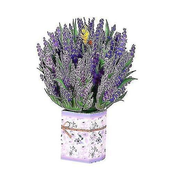 3D pop-up mors dag kort blomsterbuket lykønskningskort til mor kone