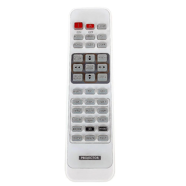 Perfekt erstatning for Benq-projektorer Fjernkontroll Hd227d Th750 W1070 W1080st W750 W1500 W1300 W1400 Th1 - Perfekt