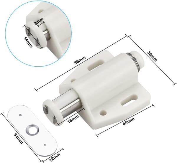 Magnetisk Dørgreb, Tryk-Åben Magnetisk Touch Lås
