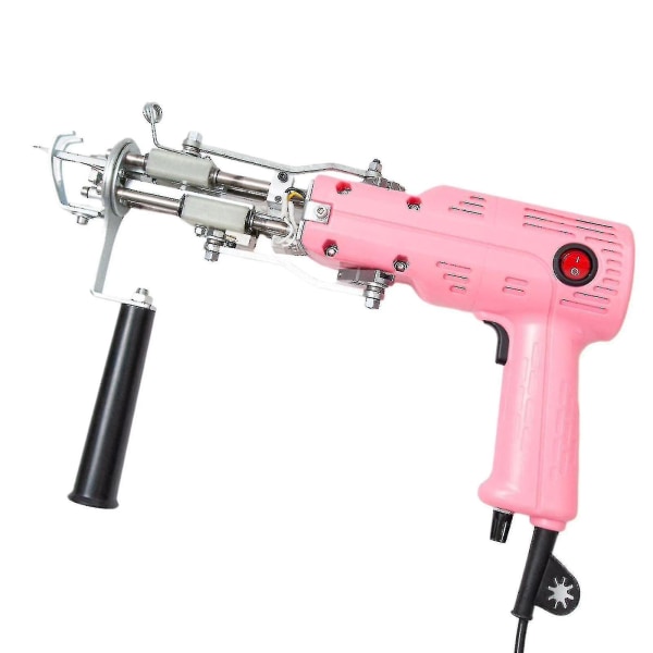 Electric Carpet Tufting Gun Quick Pile Cutting/Loop Sewing Hand Tool Pinksn (335)