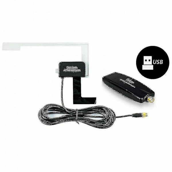 Usb Dab-mottaker Tuner Diskantenneadapter Stick for Android Bilradio Bil Usb dab Radio Radiomottaker