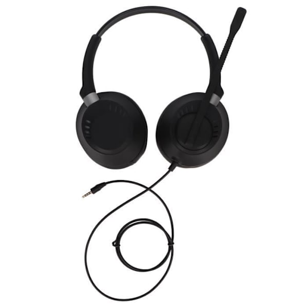 HURRISE Kundtjänst Binauralt headset Telefonheadset med brusreducerande mikrofon, Datorheadset Counter Hardware